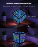 Nobiggie Infinity Mirror Cube Light, Hypercube RGB Lighting, Black, 6 in — 5