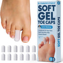 Dr. Frederick's Original Soft Gel Toe Caps, White, Small, 12 ct 1