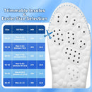 Insoles for Men and Women, 4D Cloud Shoe Inserts, Memory Foam - Black — 6