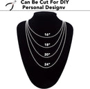 50-Pack Dog Tag Chain Ball Chain Necklace Bulk, Beaded Necklace Chains for Jewelry Making DIY Crafts, Military Blank… — 6