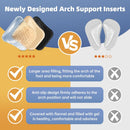 ZAIWOO Arch Support Inserts Women for Flat Feet, Reusable, 2 Height Options | Clear | 2 Pair High 0.47in — 4