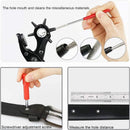 Leather Hole Punch,Belt Hole Puncher for Leather, Revolving Punch Plier Kit for Watches, Handbags, Punch Tool for Belts Diameter : 4.5/4 /3.5/3/2.5/2mm. | 17oz — 8