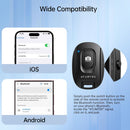 ATUMTEK Camera Remote Shutter for iPhone and Android Smartphones (2 Pack), Wireless Phone Remote Control Selfie Button for Photos and Videos (Bluetooth 5.2), Wrist Strap Included, Black photo 3