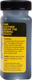 Fiebing's Leather Sole & Heel Edge Dressing (4 oz) - High Gloss, Protective Shoe Dressing Polish - Includes Brush Applicator - Black — 6
