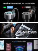 LISEN 90W for iPhone 18 17 16 Pro Max Car Charger USB C Fast Charge photo 5