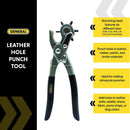 General Tools Leather Hole Punch for Belts, Fabric & Crafts Model 72 — 7