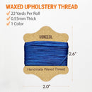 Upholstery Repair Kit: Waxed Sewing Thread (Blue Color) & Heavy Duty Needles (11 PCS) for Leather, Canvas & Quilting Thread — 3