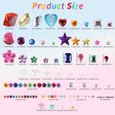 JIUZHU 7500+PCS Jewel Stickers for Crafts, Self Adhesive Gem Stickers Kit, Acrylic Rhinestone Stickers Assorted Shapes for Scrapbooking, Card Making, DIY Projects, Party Decorations — 2