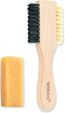 Wilkins Complete Suede Cleaning Kit - 2 IN 1 Bristles Shoe Cleaner Brush with Suede Eraser — 1