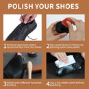 Black Brown Shoe Polish Kit Saddle Soap Mink Oil Boots Shoe Shine | Black Polish & Mink Oil — 3