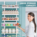 Eastherry Over The Door Pantry Organizer，9-Tier Over The Door Organizer with Adjustable Basket，Metal Hanging Pantry Organizers and Storage for Kitchen, Back of Door Seasoning Rack — 7