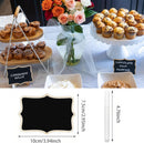 12pcs Mini Chalkboard Signs with Stand,Food Labels for Party Buffet, Food Tag/Name Card for Wedding Table, Name Tag Drink Labels Taco/Candy Bar/Bake Sale Food Sign, Catering Supplies Buffet Display | Black | 12 PACK — 2