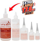 Let's Bond 17.6 oz Thin Professional Grade Instant Glue, Premium Cyanoacrylate, 5 CPS — 4