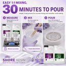 Silicone Mold Making Kit 66 oz SHORE RESIN, 15A Platinum Silicone Rubber — 3