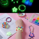 5 Boxes Pony Beads Bracelet Kit, UV Color-Changing & Glow Kandi Beads — 6