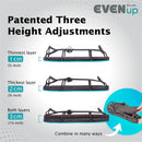 EVENup - Shoe Lift for Walking Boot I Adult Size Medium I Shoe Balancer for Use with Fracture Boots or Leg Length Discrepancy I 3 Adjustable Heights for Gait Improvement I Shoe Leveler, Shoe Riser - X-Large — 4