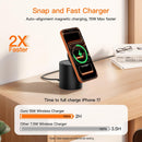 Foldable Magnetic 3 in 1 Wireless Charger Stand for iPhone Watch AirPods photo 2