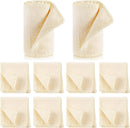 10 Pcs Shine Shoes Cloth Kit Polish Dauber Applicators Cleaning Leather Shoes Boots Microfiber Care Cloths Suede Cleaner | Ivory — 1