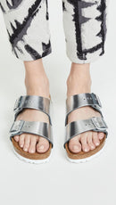 Birkenstock Granada – Metallic Silver — 2
