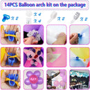 Electric Balloon Pump, Portable 2 Modes Balloon Blower Machine with 14 Balloon Arch Kits, Air Pump for Balloon, Balloon Inflator for Party Decoration | Rose red — 2