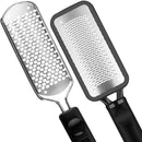 2Pcs Colossal Professional Foot File and Callus Remover, High Grade Stainless Steel Foot Rasp for Wet and Dry Feet, Washable Pedicure Tool for Smooth Heels — 1