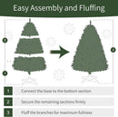 Puleo International 6.5ft Pre-Lit Aspen Fir Artificial Christmas Tree — 8