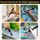 Trim Paint Brush, 0.7 Inch, 3 Pack, Small Round Paint Brushes | 0.7 Inch Round, 3 Pack — 6