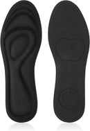 2 Pairs Memory Foam Insoles, Full-Foot Responsive Cushioning, Plantar Fasciitis Insoles for Women Man, Orthotic Shoe Inserts Arch Support Inserts for Foot Health (Black, W 7.5-8.5 /M 5.5-6.5) — 1