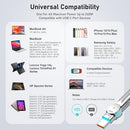 USB C to USB C Cable 10ft 240W 2-Pack USB 2.0, Type C Charging Cable for iPhone 15, Samsung Galaxy S23, MacBook Pro 2020, iPad Pro, iPad Air 4, Pixel and More. Black+Pink 7