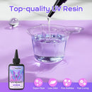 HeyClear UV Resin kit 300g Premixed UV Epoxy Resin Glue Cure for Crafts — 3