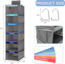 Fixwal Weekly Kids Clothes Organizer 2 Pack 6-Shelf Hanging Storage — 2