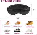 Gel Heel Grips for Womens Men Shoes - Welnove 6 Pairs Heel Pads for Shoes, High Heels, Flats, Loafers, Leather Shoes - Soft Heel Cushion Inserts for Pain Relief, Blister, Non Slip (Black) — 6