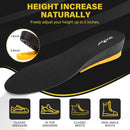 ERGOfoot Height Increase Insoles for Men Women,2-Layer Adjustable - Black — 2