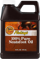 Fiebing's 100% Pure Neatsfoot Oil 16 oz - Leather Conditioner & Preservative with All Natural Animal Oil - Waterproof, Soften, Restore, & Strengthen Leathercraft Shoe, Boot, Belt, Saddle, Couch, Purse — 1