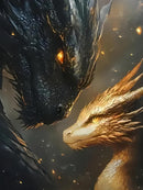 5D Diamond Painting Kits for Adults, Dragons Diamond Art Kits 12x16 in | KM206-1 — 1