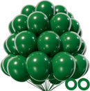 Dark Green Balloon 12 Inch, 110pcs Latex Party Balloons Helium Bright Color for Birthday Baby Shower Wedding Party Supplies Arch Garland Decoration | 12inch (Normal) | B23-dark Green — 1