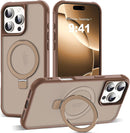 SKYLMW Compatible with iPhone 16 Pro Max Case with Stand,Desert Brown — 1