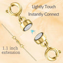 Magnetic Necklace Clasps and Closures with Double Spring Ring Clasp — 3