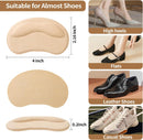 Heel Pads for Shoes Too Big, Black Grips Liners, 6 Pairs — 5