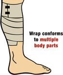 ACE 4 Inch Elastic Bandage with Clips, Beige, Ideal for Sports, Comfortable design with soft feel, Wash and Reuse, 2 Pack — 4