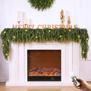 6FT 1Pcs Christmas Cedar Garland with Lights Realistic Faux Pine Garlands — 1