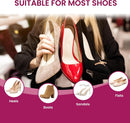 3-Pair Ball-of-Foot Cushions for High Heels Sandals Women - Bukihome Soft Gel Metatarsal Pads for Forefoot Pain Relief, Invisible Shoe Inserts Non-Slip Prevent Foot Sliding Forward (Beige) 6