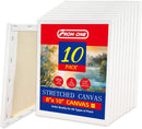 10-Pack 8x10 Stretched Canvas 100% Cotton for Acrylic & Oil | 10PK - 8"x10" — 1