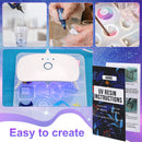 KISREL 300g UV Resin Jewelry Making Kit, Resin with Light and Molds — 5