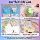 LET'S RESIN Resin Casting Powders Starter Kit,1000g Fast Cured Resin Powder — 5