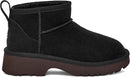 UGG Girls' K Classic Ultra Mini New Heights – Black — 6