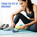 Running Insoles, Dynamic Arch Support, Shock Absorption - Blue — 7