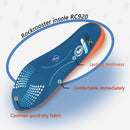 ROCKROOSTER Shock Absorbing Sport Athletic Insoles for Men & Women Shoe Inserts, Comfort, Arch Support, Fast Drying, Ideal for Sneakers Running Training Hiking Shoes & Boots, Pain Relief (RC920-L) - Rc920-new — 2