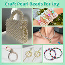 2400pcs Pearl Beads, 47 Colors Round Beads for Bracelets, Multicolor Bracelet Making Kit, for Jewelry Making with… — 6