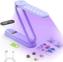 PPESULK 34 LEDs Cordless UV Light for Resin with LCD Timer Display, 3000mAh Rechargeable Fast Curing UV Resin Lamp,… — 1